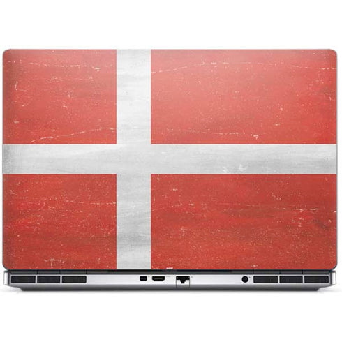 Denmark Flag Distressed Dell Precision Skin